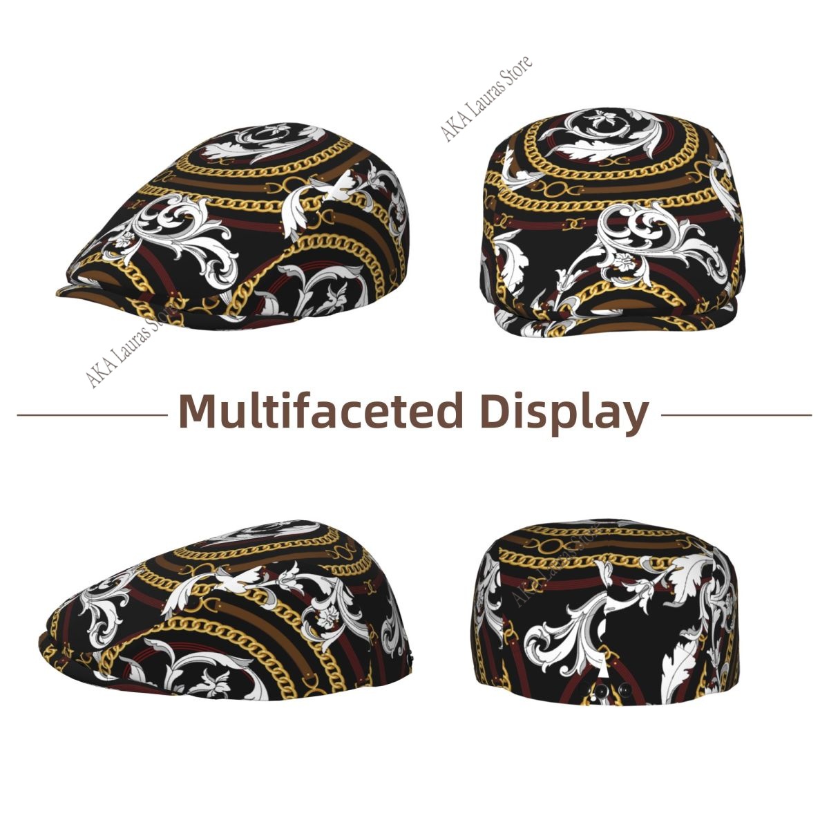 Newsboy Cap Gold Baroque Vinta - Newsboy Cap Ivy review and price