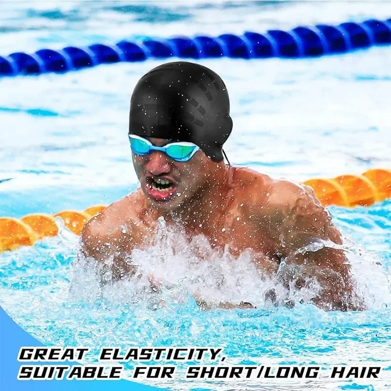 Silicone Swimming Cap for Men  - Swim Hat Silicone review and price