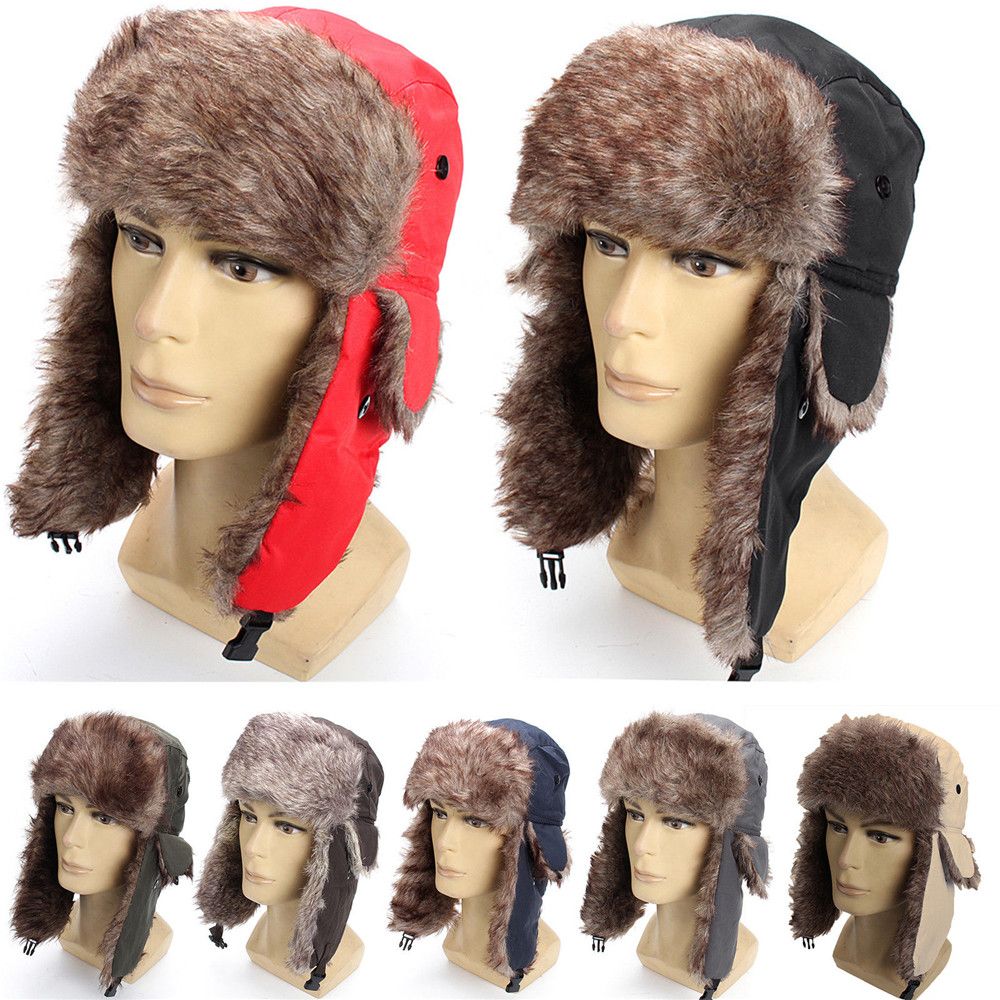 Warm Winter Fur Earflap Ski Ha - Trapper Hat Ear Flap review and price