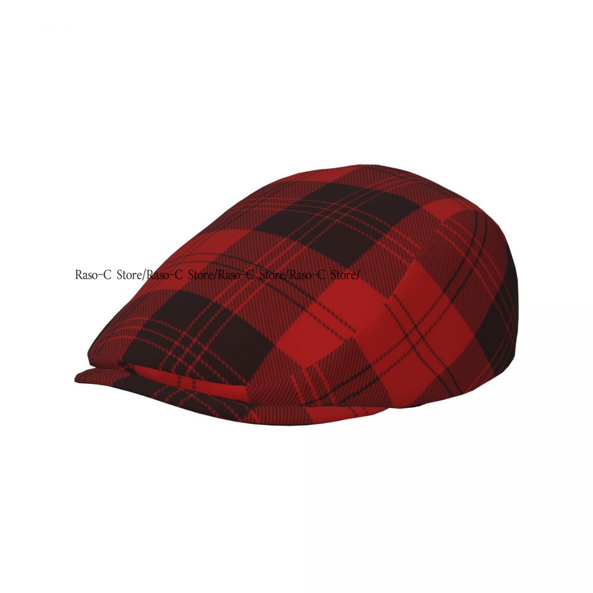 Adult Flat Cap Red Plaid Tarta - Newsboy Cap Ivy review and price